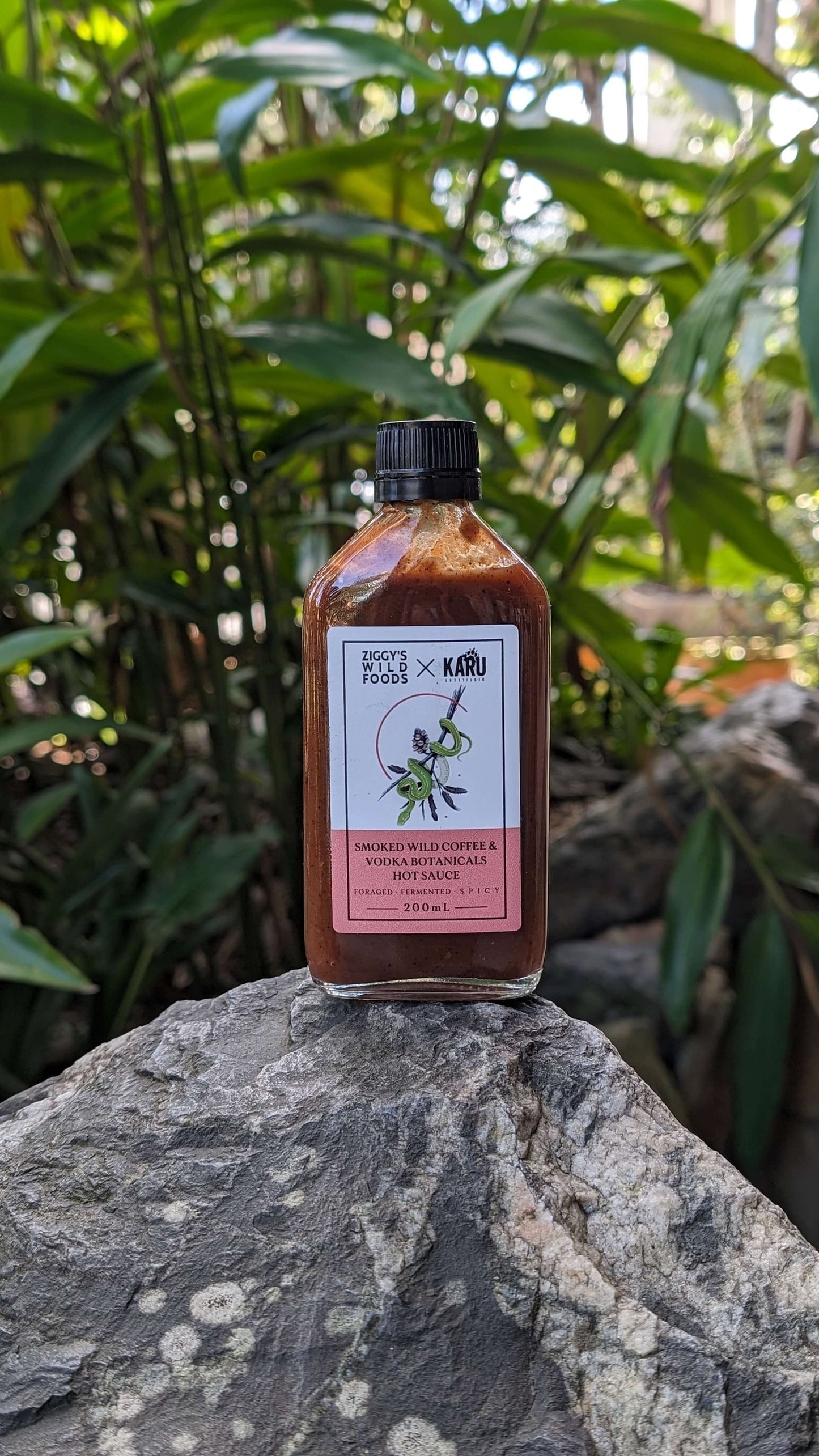 Ziggy's X Karu Distillery - Morita Vodka Botanicals & Wild Coffee Fermented Hot Sauce