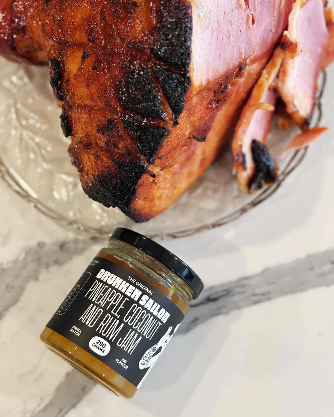 Christmas Ham with Pineapple, Coconut & Rum Glaze