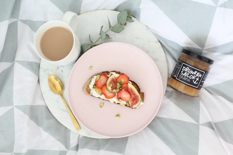 Drunken Sailor Jam with Ricotta & Seasonal Fruit